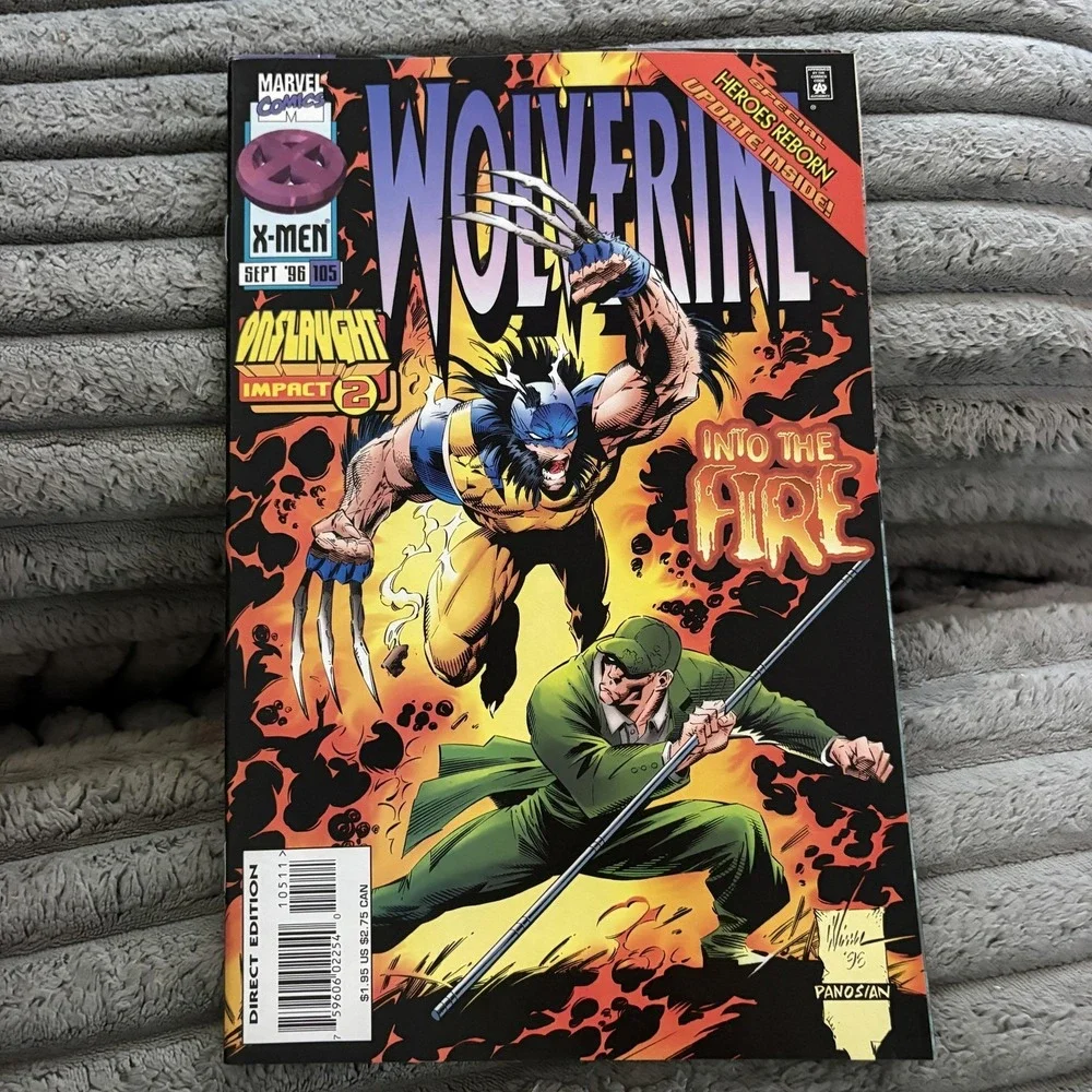 Wolverine Marvel Comics Lot 2 Issues #83 #105 1994 1996 Onslaught X-Men Set